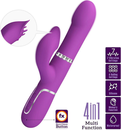 Pretty Love Falin Purple Double Vibrator Purple