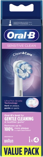 Oral-B Pro Sensitive Clean Electric Toothbrush Replacement Heads for 4pcs