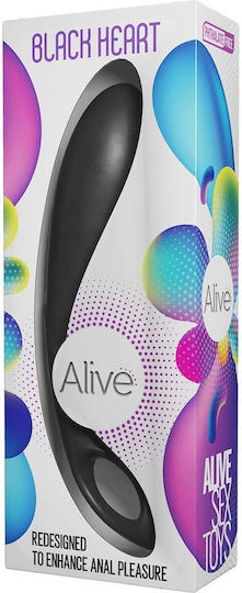 Al.black Heart Teal Вибратор Черен