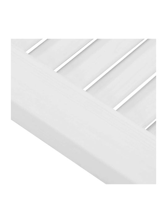 Vidaxl Cabinet Doors Louvred Design 2 Pieces White 39.5x29.5 Cm White