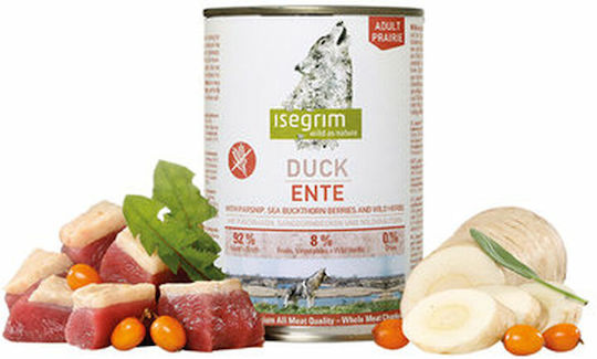 Isegrim Wet Food Dogs in Cans with Meat, Duck and Chicken 400gr