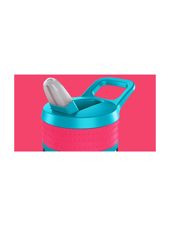 Boddels Παγούρι 400ml Κόκκινο Raspberry Red/Turquoise Boddels Παγούρι 400ml Κόκκινο Raspberry Red/Turquoise