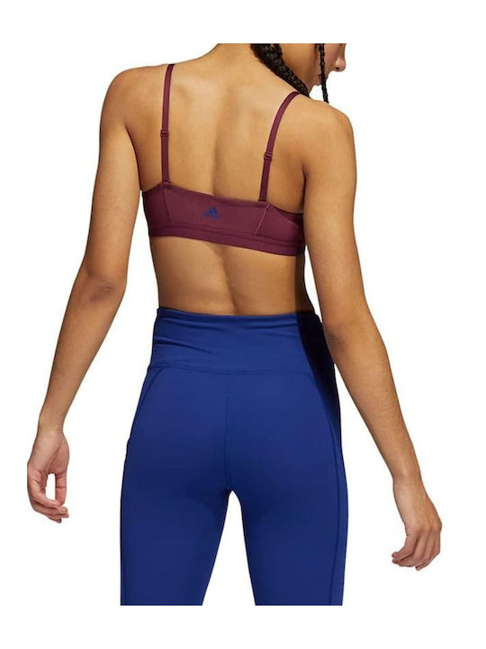 adidas Women's Sports Bra with Removable Padding Burgundy