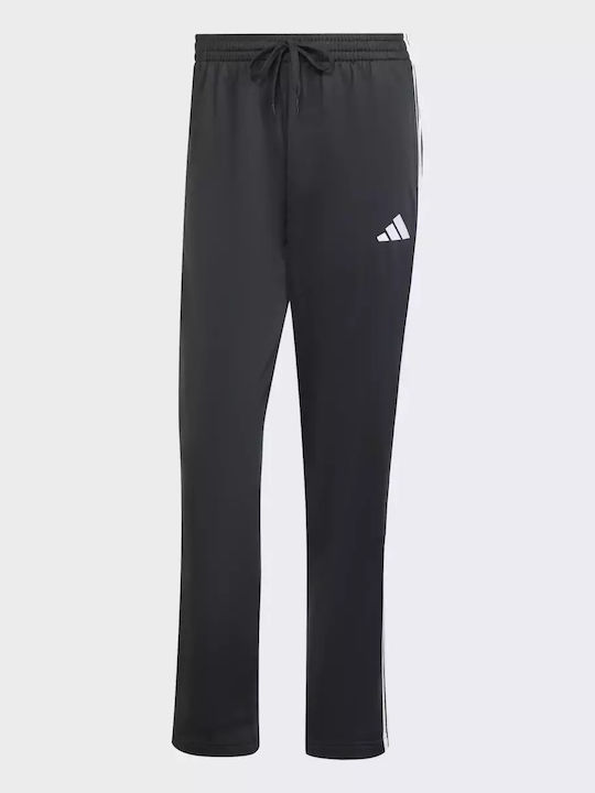3-stripe Tricot Sweatpants Glossy without Elastic Black