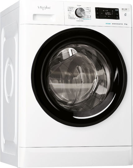 Whirlpool Πλυντήριο Ρούχων 8kg με Τεχνολογία Ατμού 1400 Στροφών 6th Sense FFB 8489 BV EE