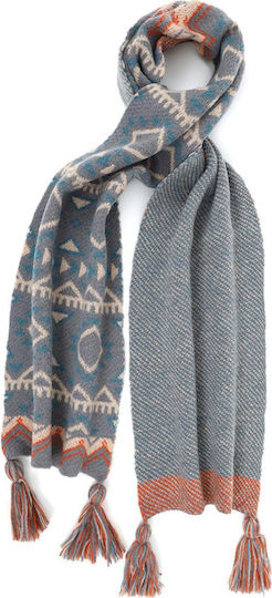 Set with Beanie Knitted in Gray color