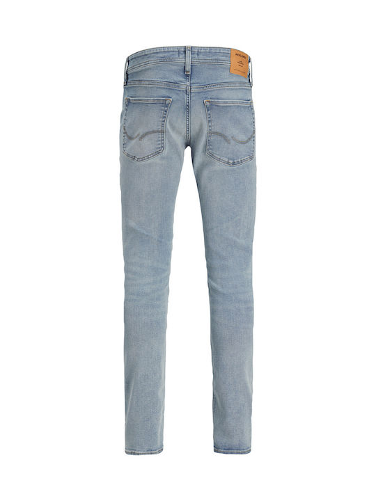 Glenn Men's Jeans Pants Elastic with Slim Fit Blue