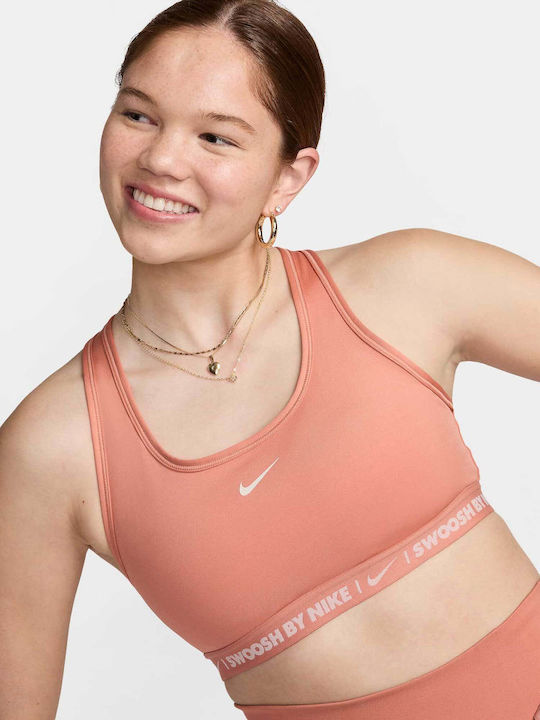 Dri-Fit Swoosh Sutien Sport Atletic Roșu