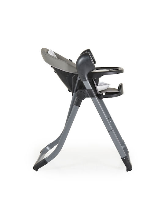 Cangaroo Nirvana Foldable Highchair 2 in 1 with Adjustable Height Nirvana Grey