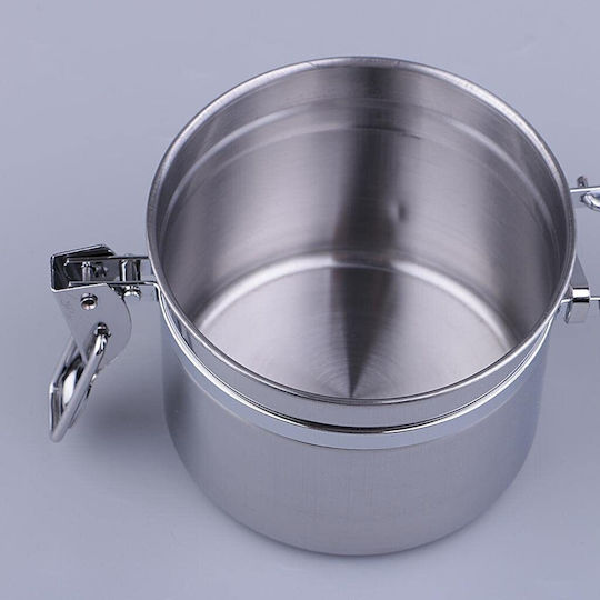Vază Utilizare Generală cu Capac Ermetic din Oțel Inoxidabil Argintiu 500ml