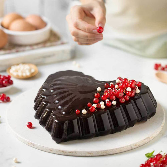 Decora Formă de Patiserie pentru Chec Rotund din Oțel Inoxidabil 24x24x5buc 1buc