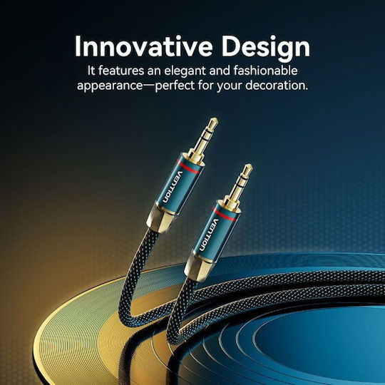 Vention 3.5mm Male To 3.5mm Male Green 0.5m Audio Cable With Gold Plated Terminals BAYGD