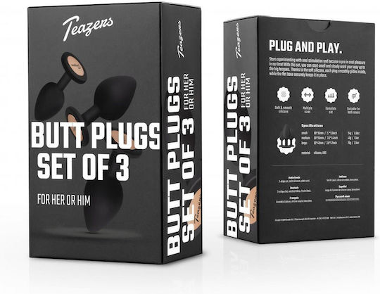 Teazers Anale Plugs Elektrische Gitarren Klein Schwarz