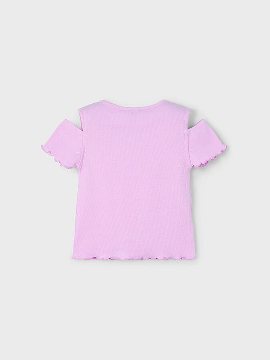 Mayoral Children's Blouse Short Sleeve Purple