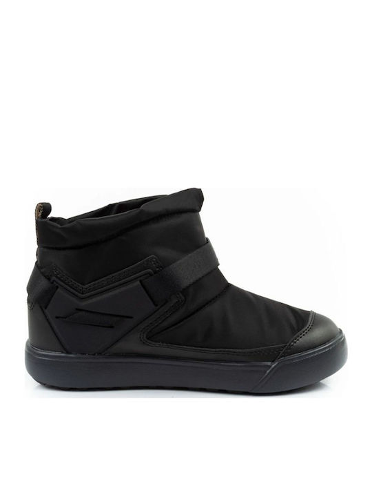 Leather Snow Boots with Rubber Black