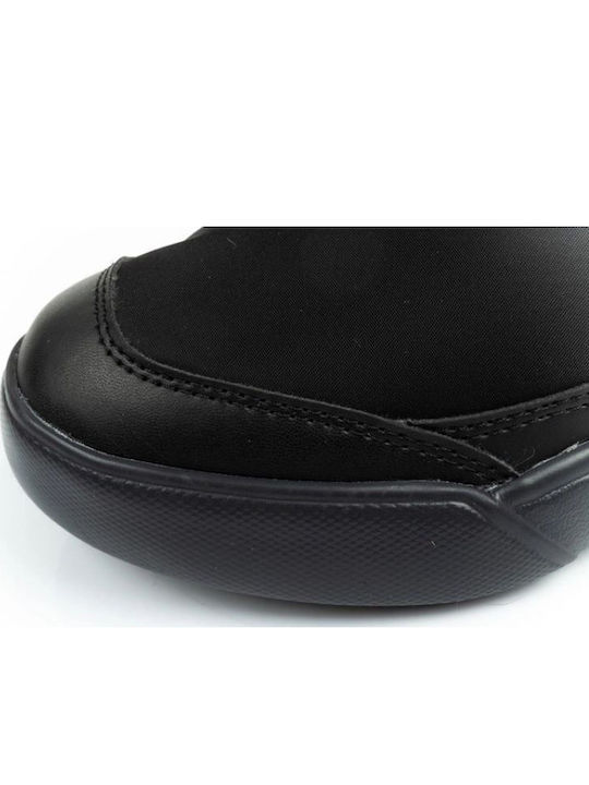 Leather Snow Boots with Rubber Black