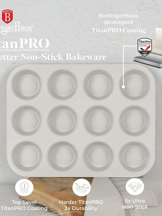 Berlinger Haus Φόρμα Ζαχαροπλαστικής για Cupcakes/Muffins 12 Θέσεων 35x26.5x3εκ.