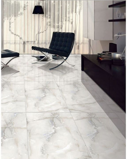 LV Granito 026584 Подова Плочка За Закрито От Гранит Гланцирано Покритие 120x60см Onyx Сив