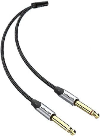Vention Cable 6.3mm male - 3.5mm male 5m Gray (ALZ5230.6922794753372)