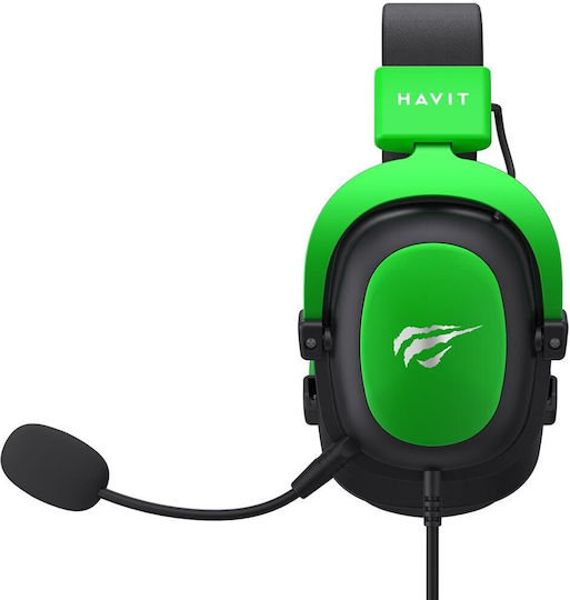 Havit H2002D Over Ear Gaming Headset with Connection 3.5mm Green