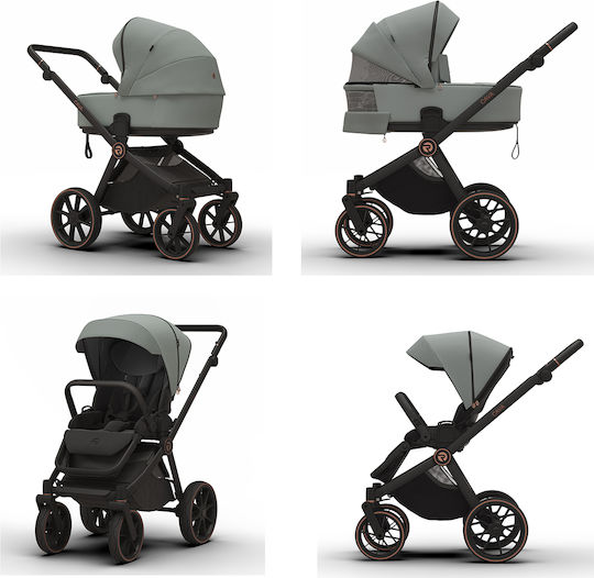 Riko Cava Adjustable 2 in 1 Baby Stroller Sage C12 9.2kg