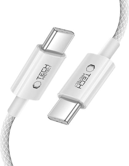 Tech-Protect Ultraboost USB 2.0 Cable USB-C male - USB-C 60W PD Γκρι 2m