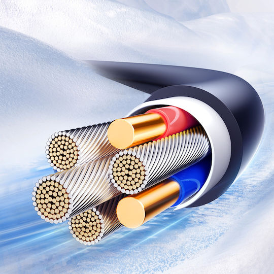 Joyroom Series Spiral USB-C to Lightning Cable 30W Μαύρο 1.5m