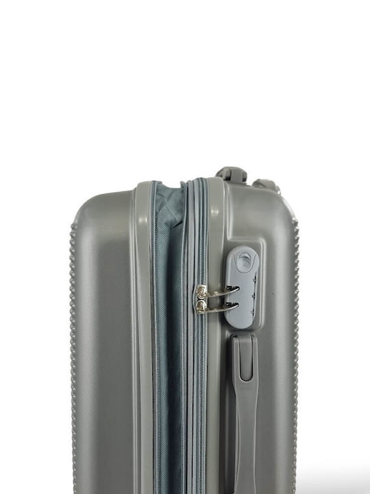 Playful Bags Reisekoffer Hartschalen Silver mit 4 Räder Set 2Stück & Rucksack