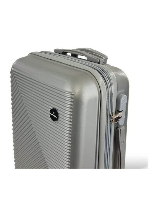 Playful Bags Reisekoffer Hartschalen Silver mit 4 Räder Set 2Stück & Rucksack