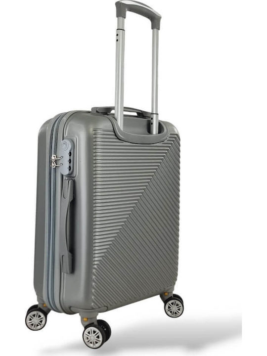 Playful Bags Reisekoffer Hartschalen Silver mit 4 Räder Set 2Stück & Rucksack