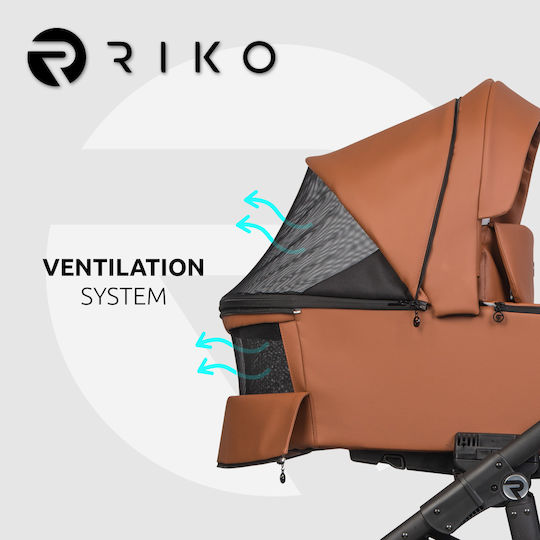 Riko Aura Бебешка количка 2 в 1 Congac 03 9.2кг