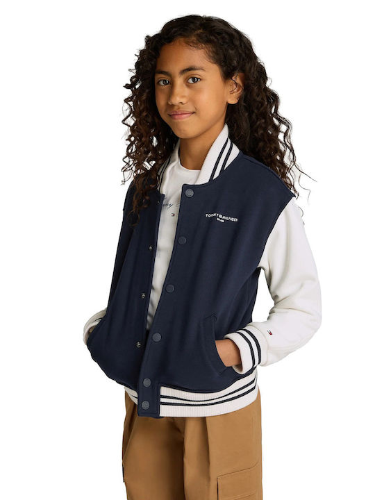 Kids Cardigan Cotton Blue