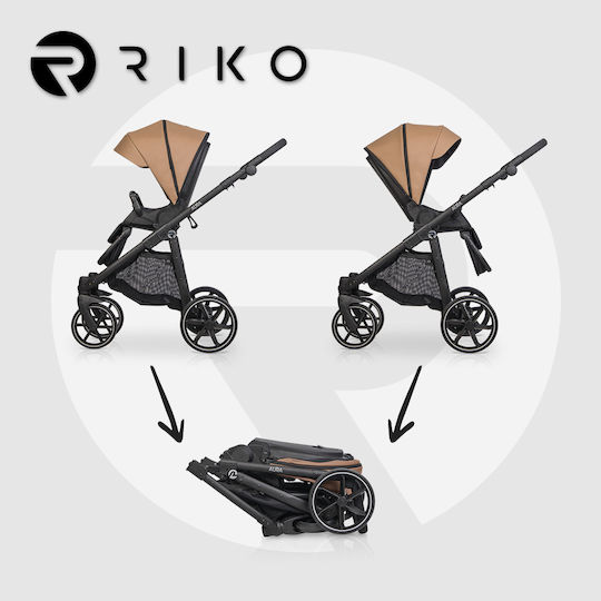 Riko Aura Регулируемо Бебешка количка 2 в 1 Camel 02 9.2кг