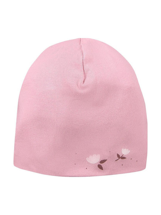 Kinder Mütze Set Stoff Rosa für Neugeborene