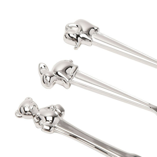Bambino by Juliana Set Baby Besteck aus Metall Silber 3Stück