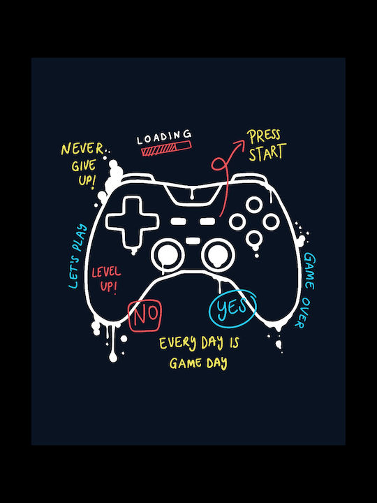 Gaming Gamepad Pillowcase Linen-45x45cm Square