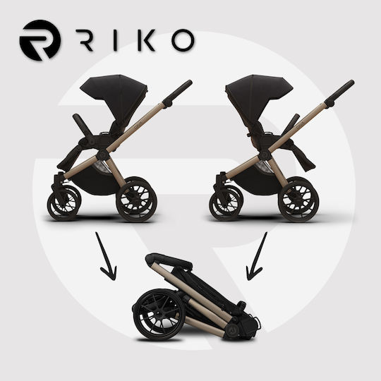 Riko Cava Регулируемо Бебешка количка 3 в 1 Sage 12 9.2кг