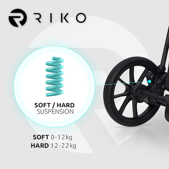 Riko Velar Adjustable 3 in 1 Baby Stroller Sage 03 9.2kg