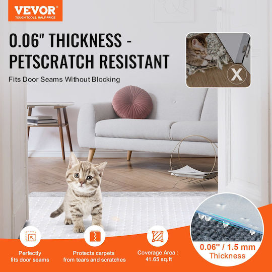 Протектор за килим за котки Vevor 15" X 4" водоустойчиво покритие против надраскване PVC Протектор за килим за котки Vevor 15" X 4" водоустойчиво покритие против надраскване PVC