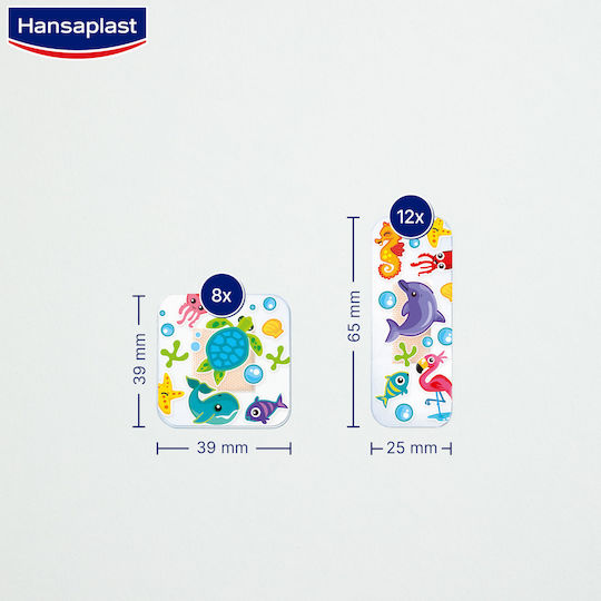 Hansaplast Impermeabil Plasturi Autoadezivi Aqua Copii 20buc