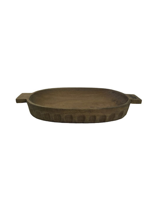 Nakaro Wood Сервизна Плато Дърво Кафяв 45x25бр 1бр