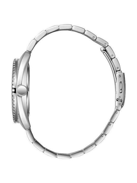 Lee Cooper Men's Watch 42mm Battery With Silver Metal Bracelet