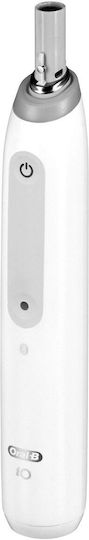 Oral-B iO Series 4 Electric Toothbrush with Timer, Pressure Sensor, and Travel Case Quite White