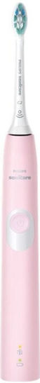 Philips Sonicare ProtectiveClean 4300 Electric Toothbrush with Timer, Pressure Sensor, and Travel Case Pink