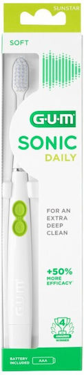 GUM Activital Sonic Soft 4100 Periuță de dinți electrică Cu baterii Neagră