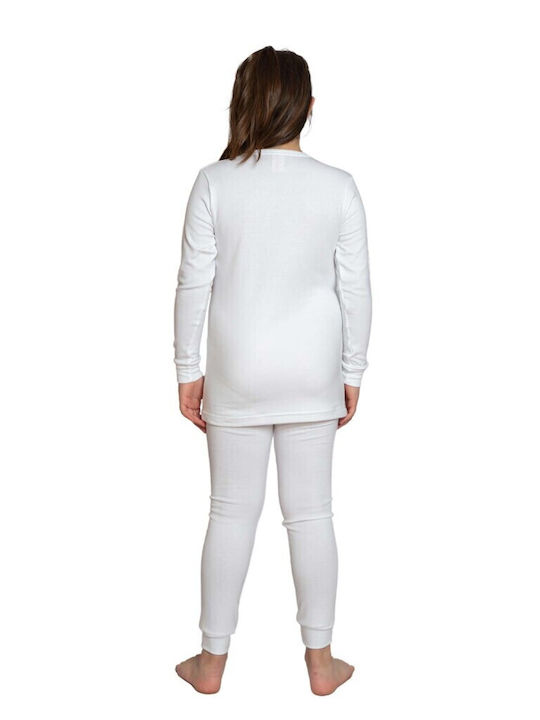 Nina Club Kids Thermal Leggings White