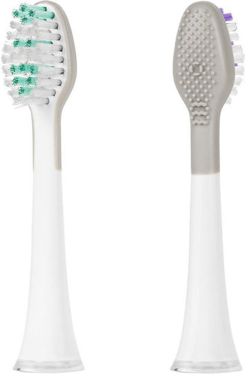 Teesa Sonic Electric Toothbrush Replacement Heads Medium TSA8012 2pcs