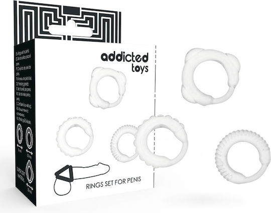 Addicted Toys Addicted Toys C-Ring Set Set Cock Rings Cock Clear 3buc