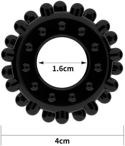 Lovetoy Power Plus Cock Ring Schwanz Schwarz