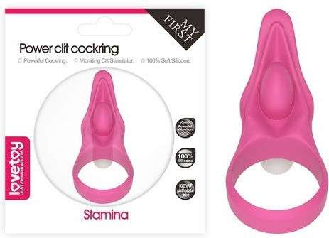 Lovetoy Power Clit Stamina Cock Ring Schwanz Silikon Rosa